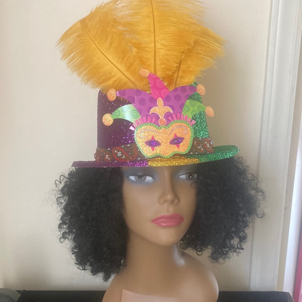 Mardi Gras Embellished Hat, Derby, Accessories
